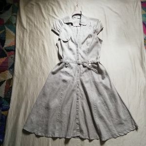 Promod linen ramee dress size 8